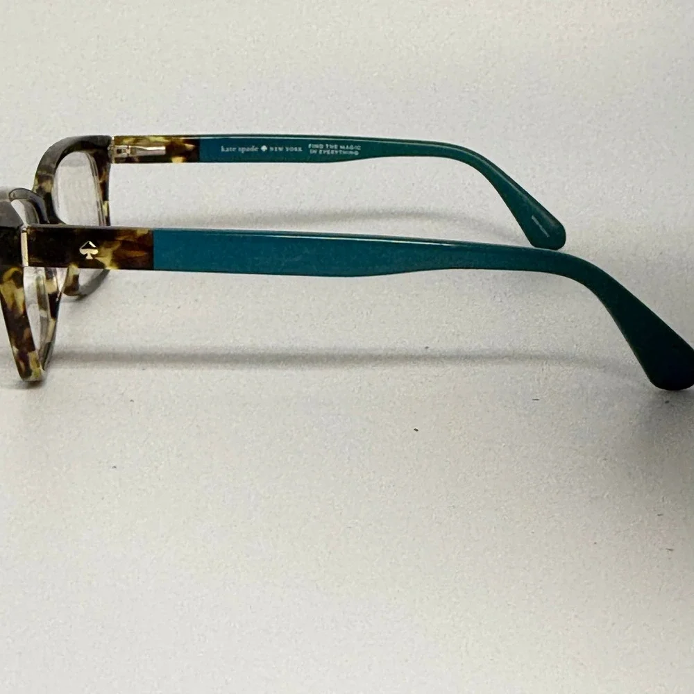 Kate Spade Camberly FZL Tortoise Teal Rectangular Eyeglasses Frames 140mm